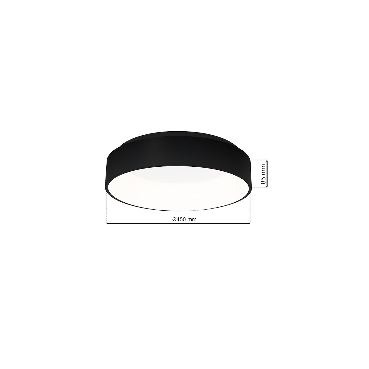 MiLagro ML3832 plafon LED OHIO BLACK niepowtarzalne oświetlenie wnętr