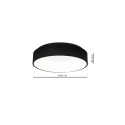 MiLagro Plafon OHIO BLACK 40W LED 3000K-4000K O450mm ML3832