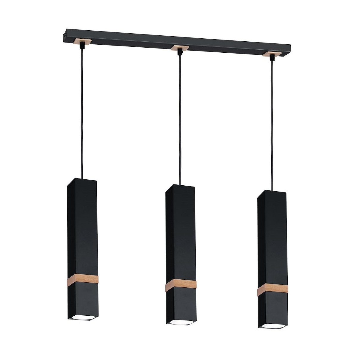 MiLagro Lampa wisząca VIDAR BLACK 3xGU10 MLP5404