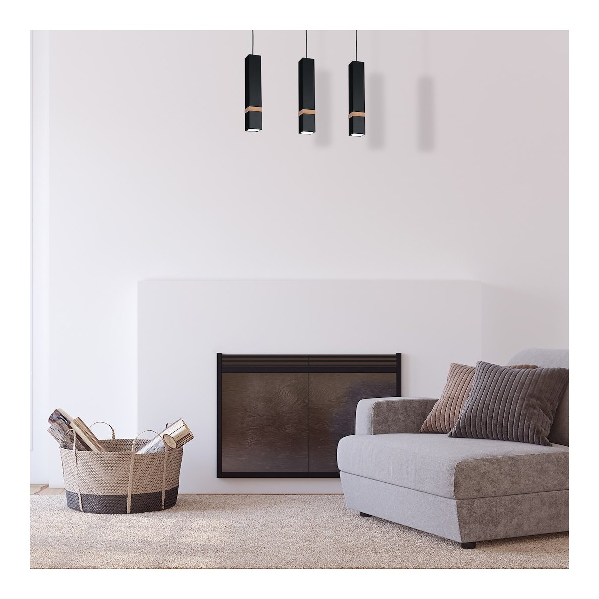 MiLagro MLP5404 lampa loft VIDAR BLACK unikalne oświetlenie