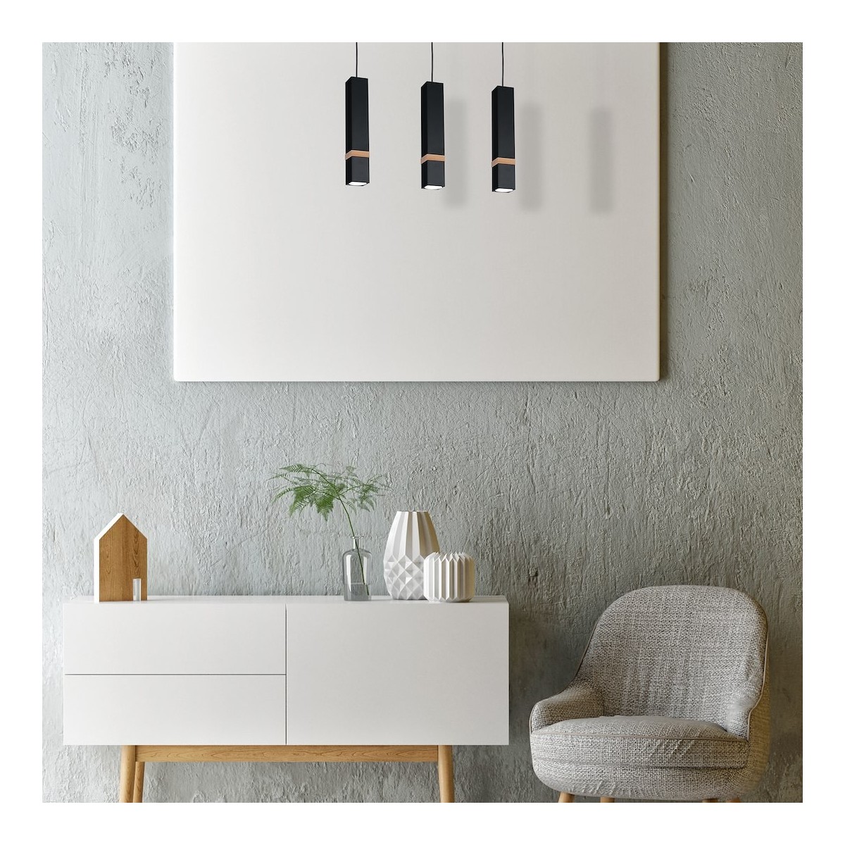 MiLagro MLP5404 lampa loft VIDAR BLACK unikalne oświetlenie
