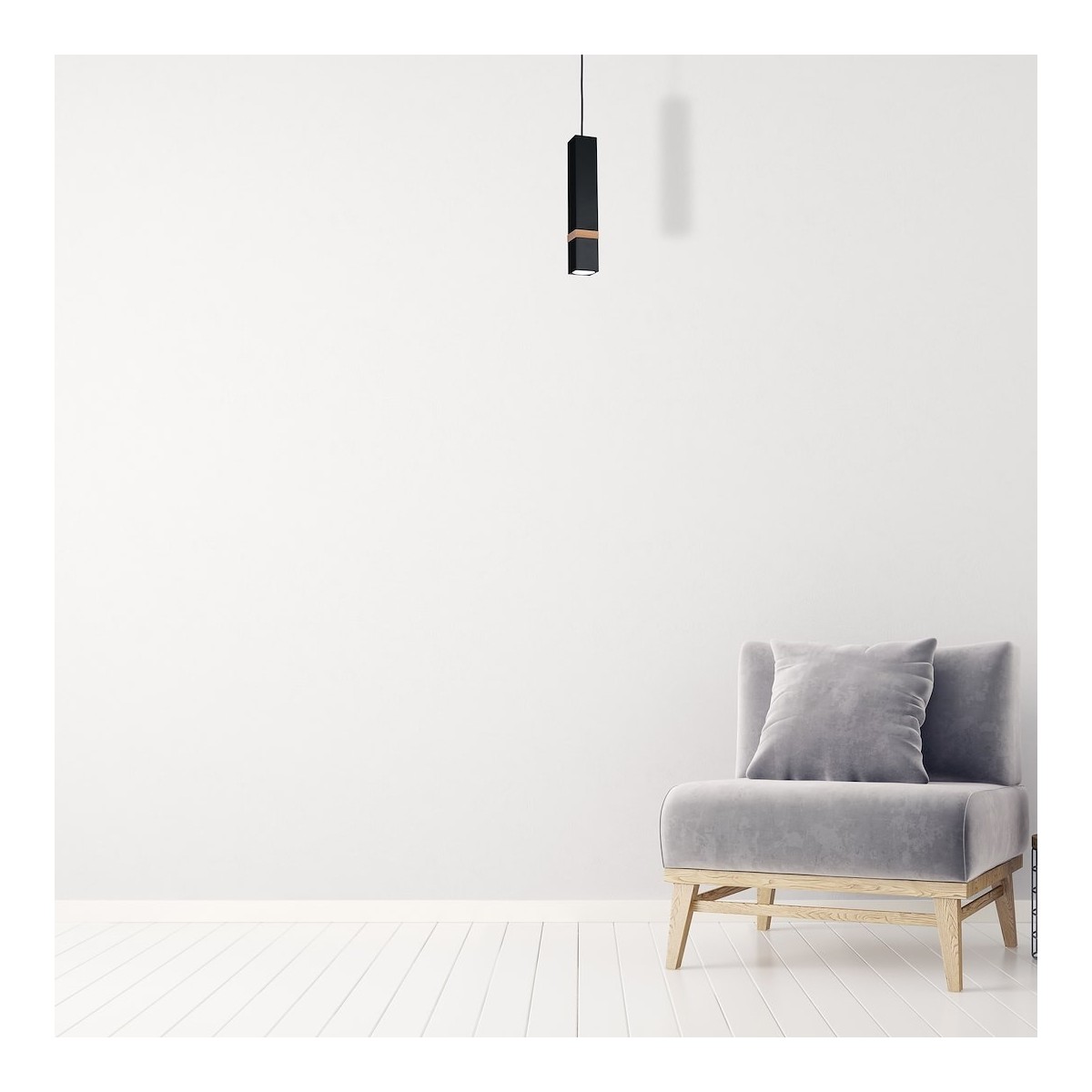 MiLagro Lampa wisząca VIDAR BLACK 1xGU10 MLP5403