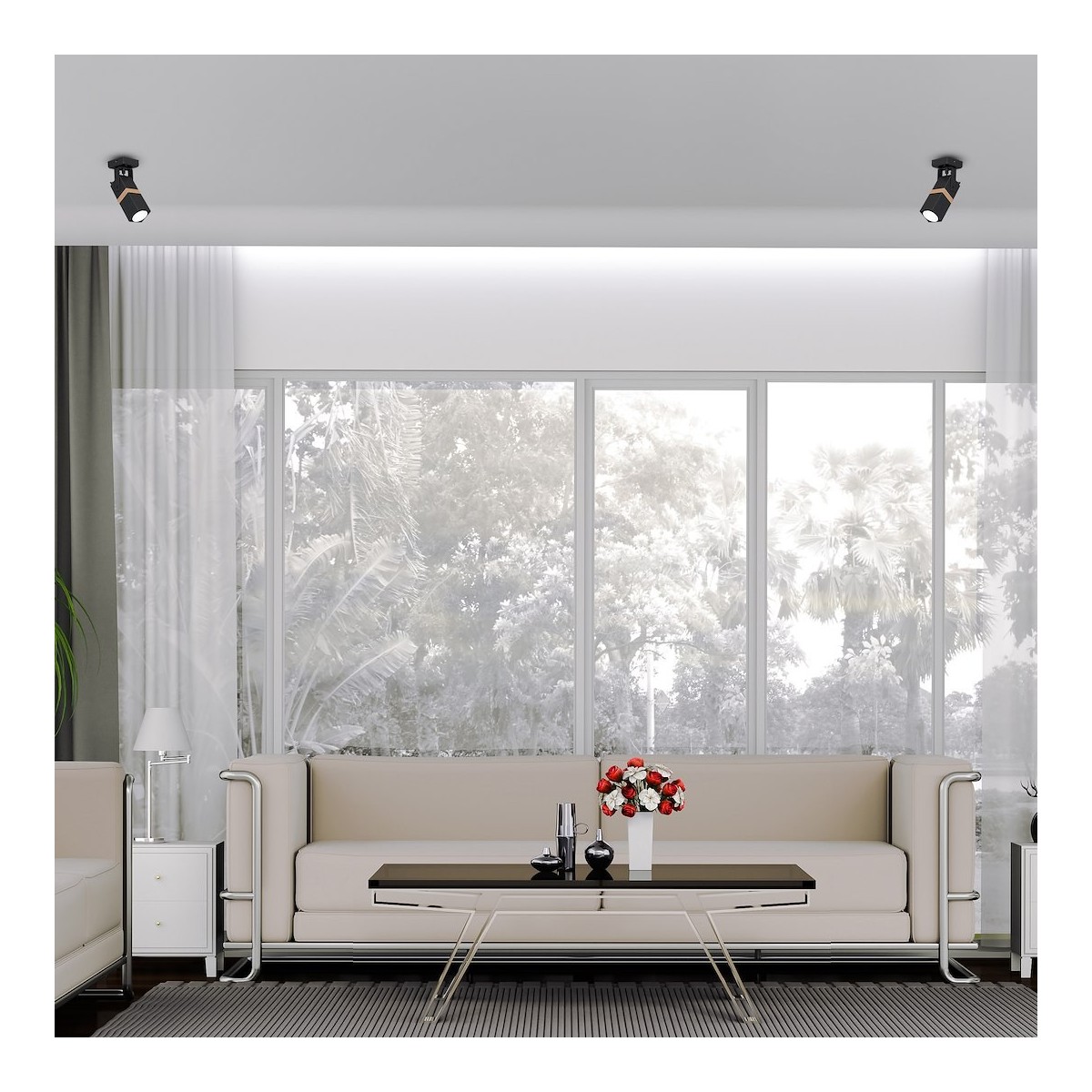 MiLagro MLP5400 kinkiet loft VIDAR BLACK stylowe lampy sufitowe