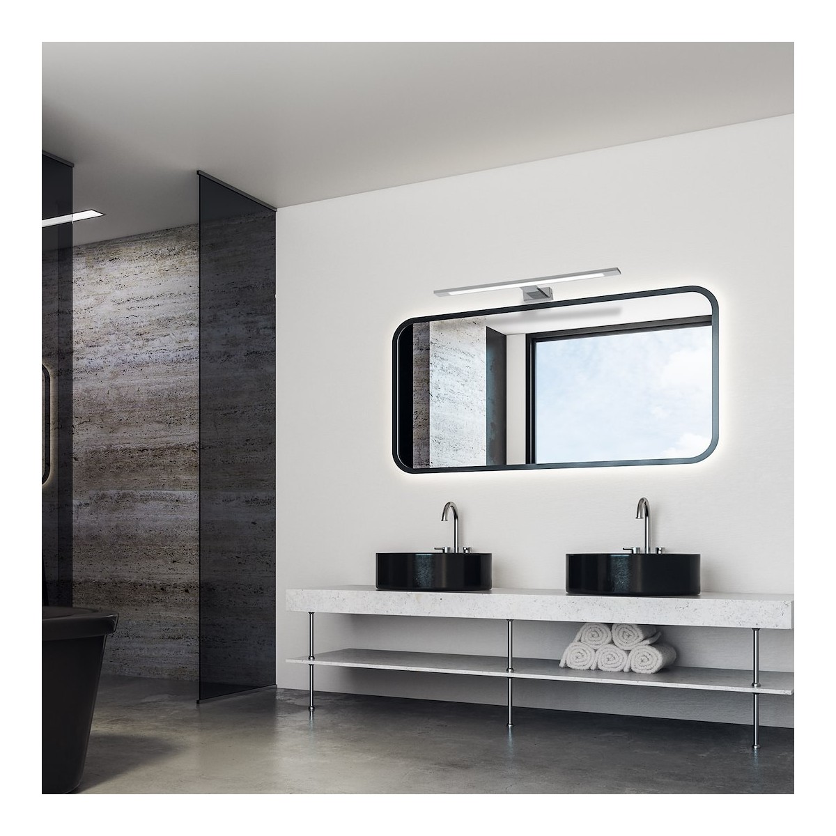 MiLagro Kinkiet SHINE CHROME 60cm 12W LED ML5569