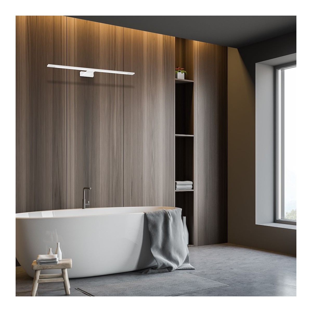 MiLagro Kinkiet Shine 60cm 12W LED Biały ML5571