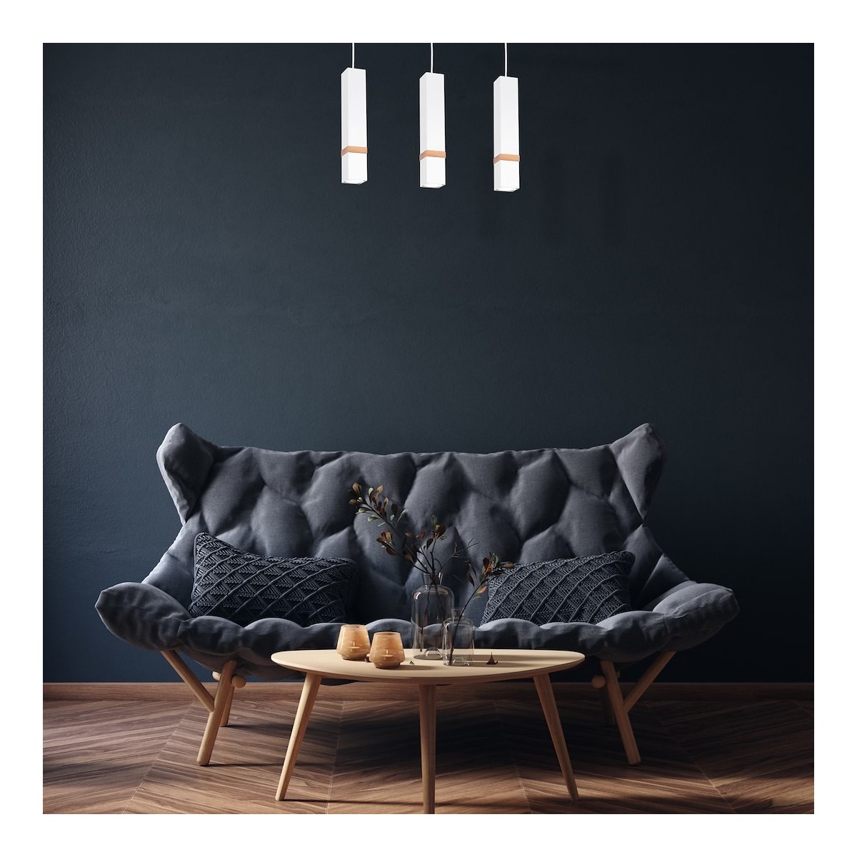 MiLagro Lampa wisząca Vidar Biały 3xGU10 MLP5409