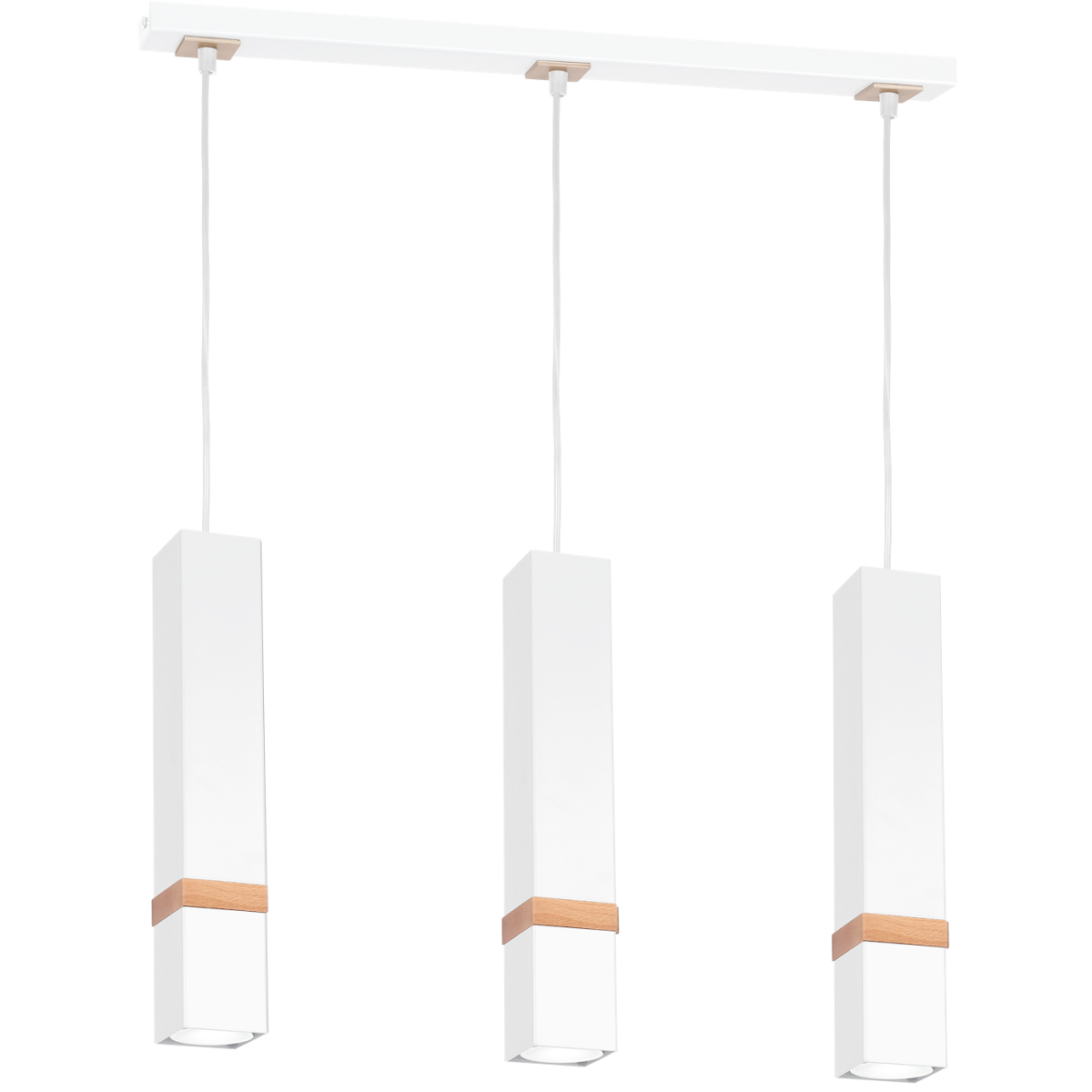 MiLagro Lampa wisząca Vidar Biały 3xGU10 MLP5409