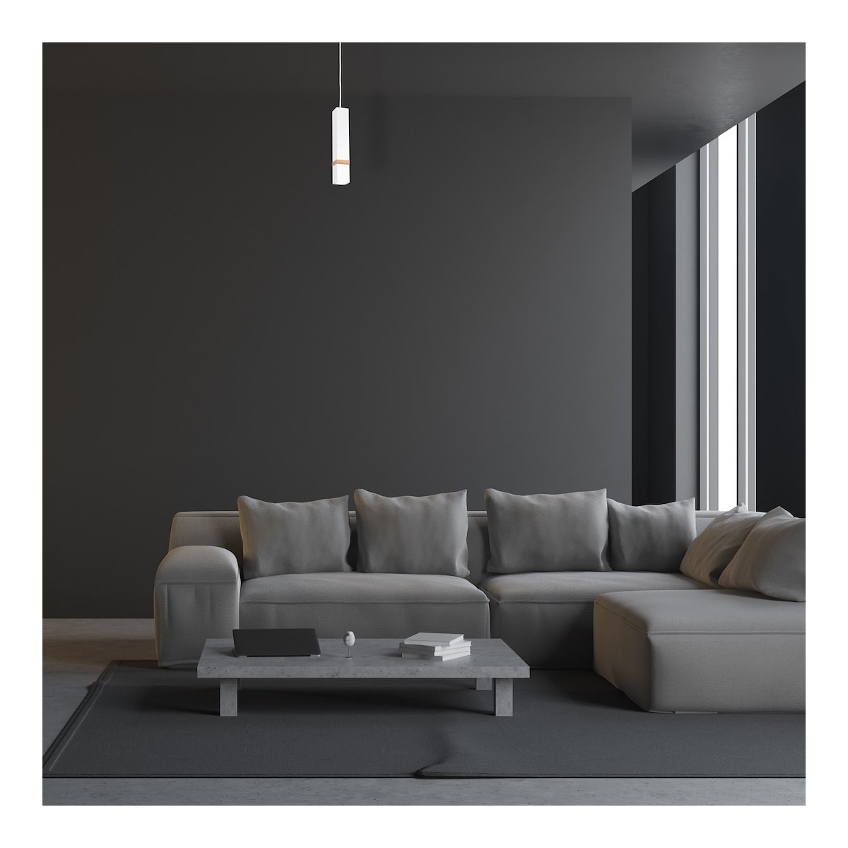 MiLagro Lampa wisząca Vidar Biały 1xGU10 MLP5408
