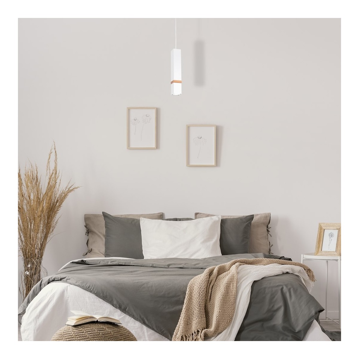 MiLagro Lampa wisząca Vidar Biały 1xGU10 MLP5408