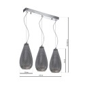 MiLagro Lampa wisząca PETRA 3xE27 ML5481