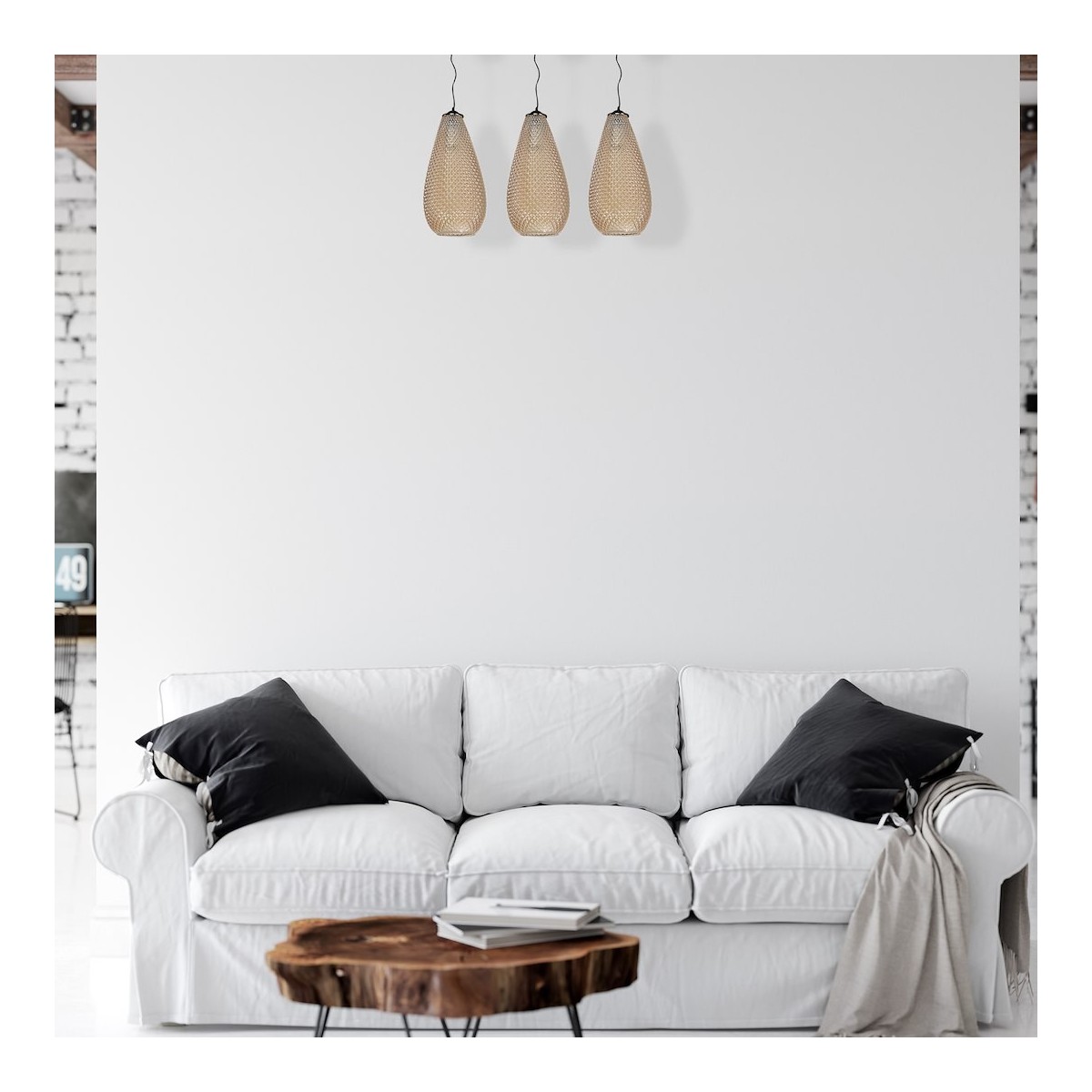 MiLagro Lampa wisząca PETRA 3xE27 ML5483
