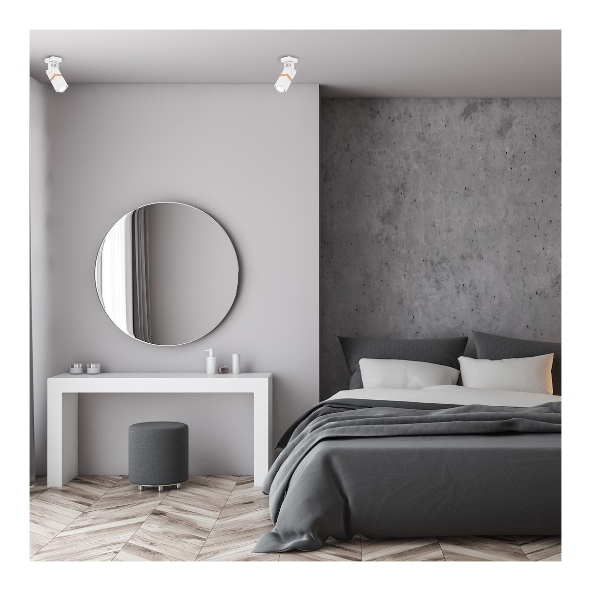 MiLagro Kinkiet Vidar 1xGU10 Biały MLP5405