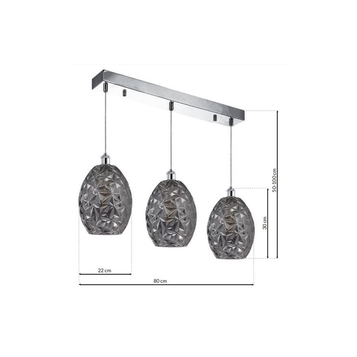 MiLagro Lampa wisząca BELIZE 3xE27 ML5487