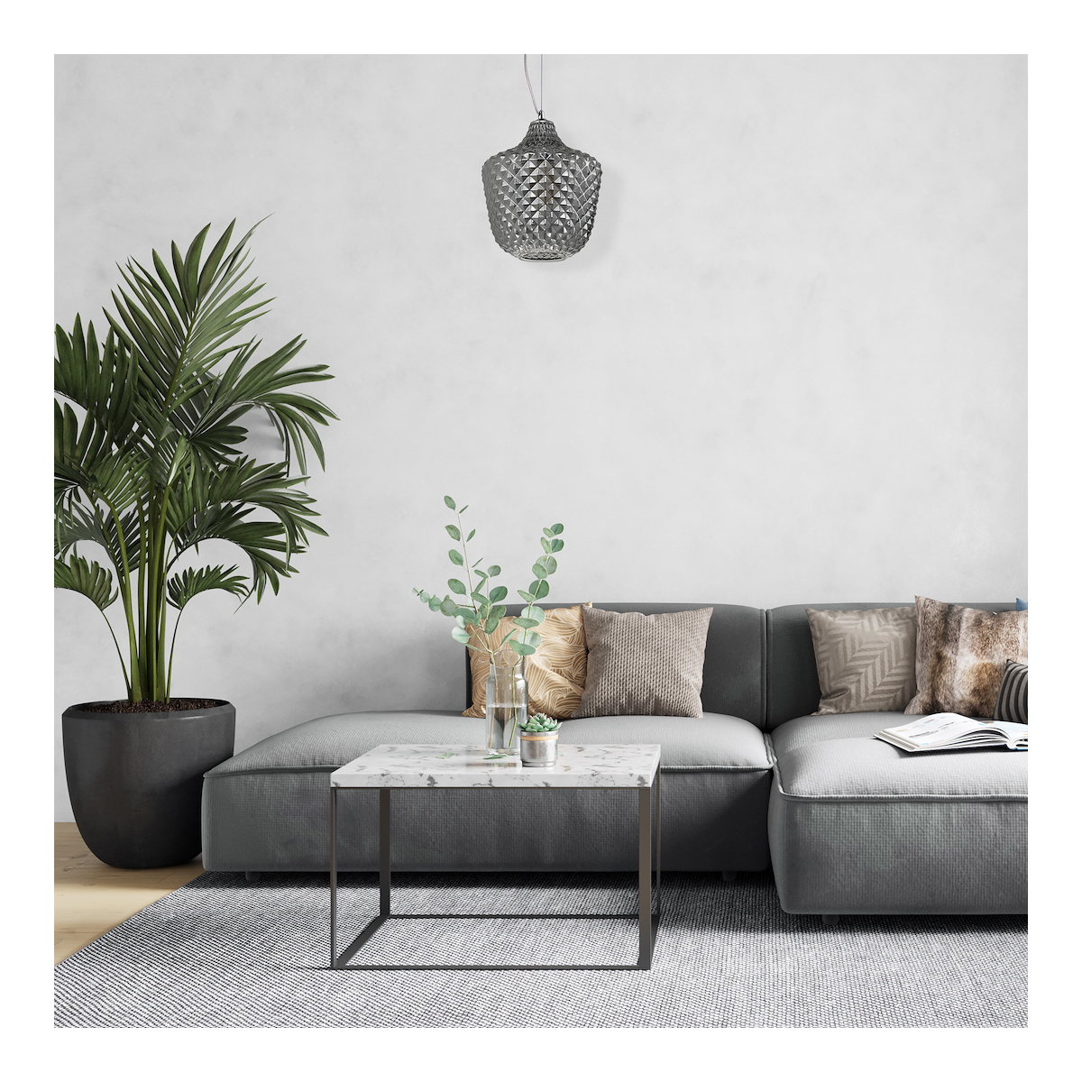 MiLagro ML5549 lampa glamour ORLANDO E27 designerskie oświetlenie