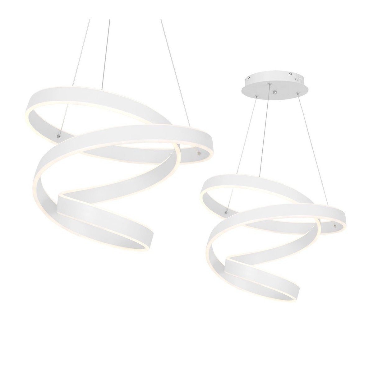MiLagro ML5492 lampa LED ANDROMEDA biała wyjątkowe oświetlenie