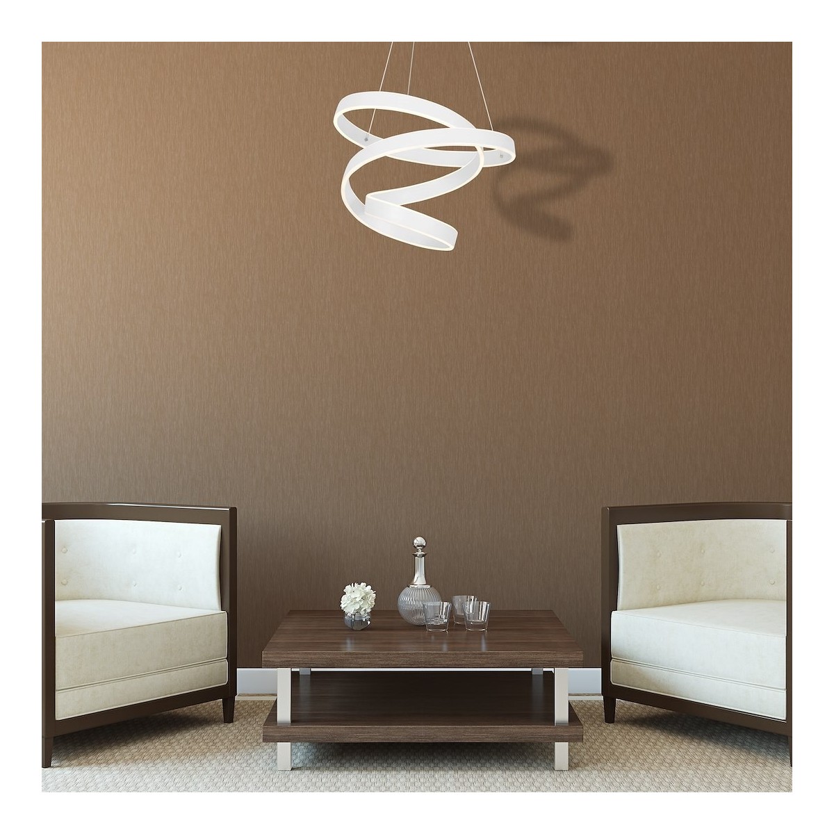 MiLagro ML5492 lampa LED ANDROMEDA biała wyjątkowe oświetlenie