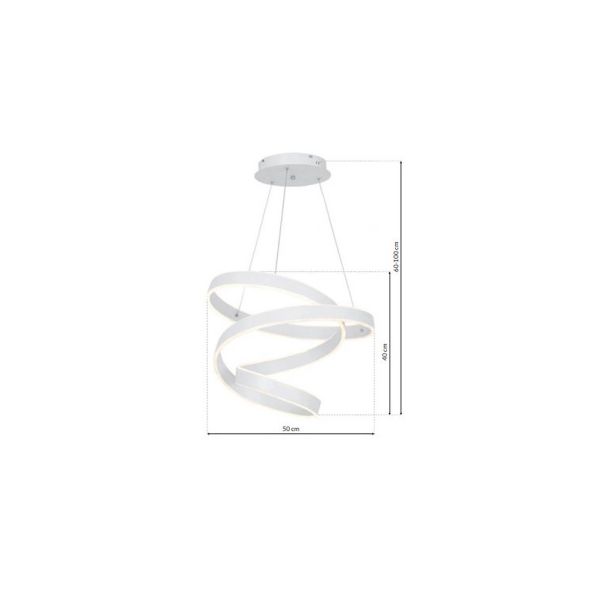 MiLagro ML5492 lampa LED ANDROMEDA biała wyjątkowe oświetlenie
