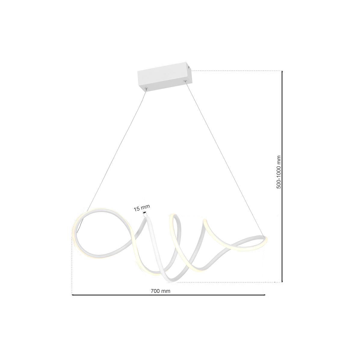 MiLagro ML5491 lampa LED LOCA nowoczesna wyjątkowy element aranżacji