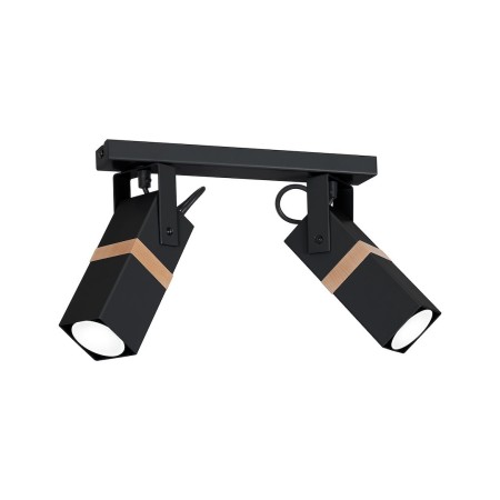 MiLagro Lampa sufitowa VIDAR BLACK 2xGU10 MLP5401