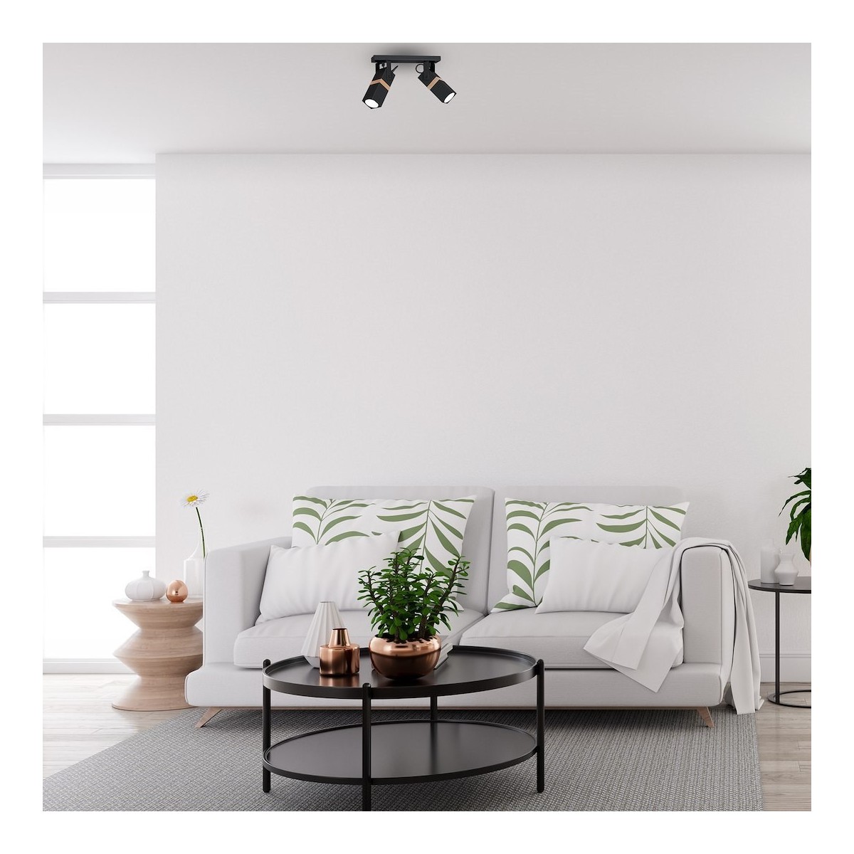 MiLagro MLP5401 lampa loft VIDAR BLACK oświetlenie klasy premium