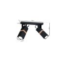 MiLagro MLP5401 lampa loft VIDAR BLACK oświetlenie klasy premium