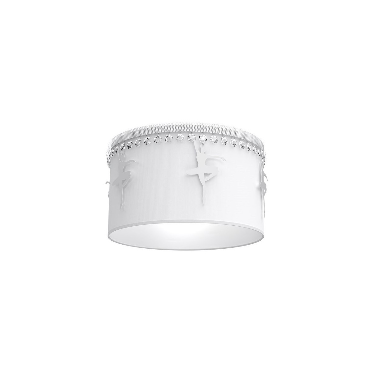 MiLagro Lampa sufitowa Baletnica 1xE27 Biały MLP4970