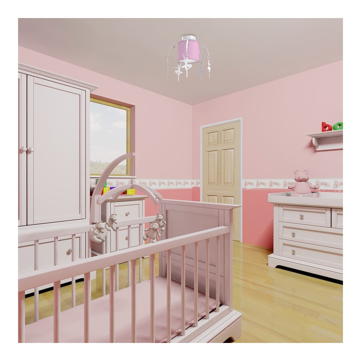 MiLagro Lampa sufitowa BALETNICA PINK 1xE27 MLP4972