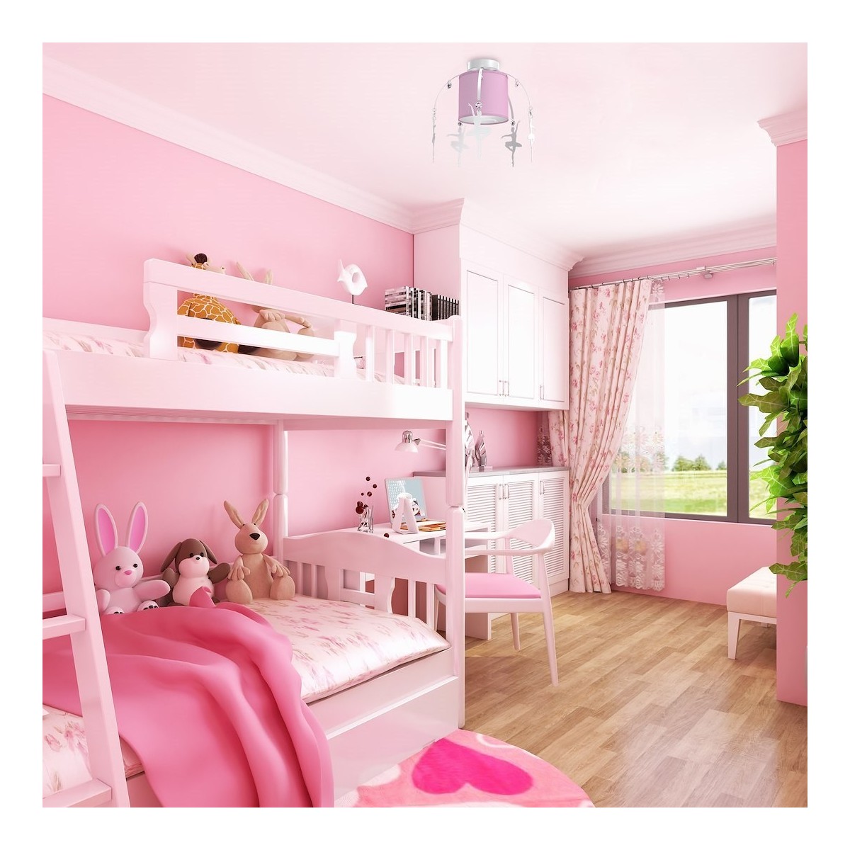 MiLagro Lampa sufitowa BALETNICA PINK 1xE27 MLP4972