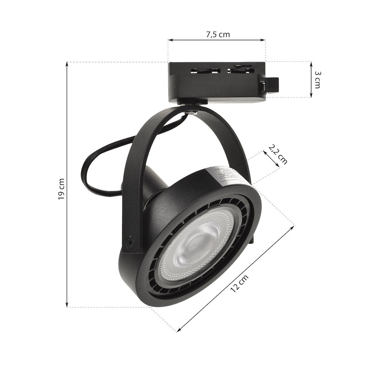 MiLagro ML5702 oprawa track light czarna unikalne oświetlenie
