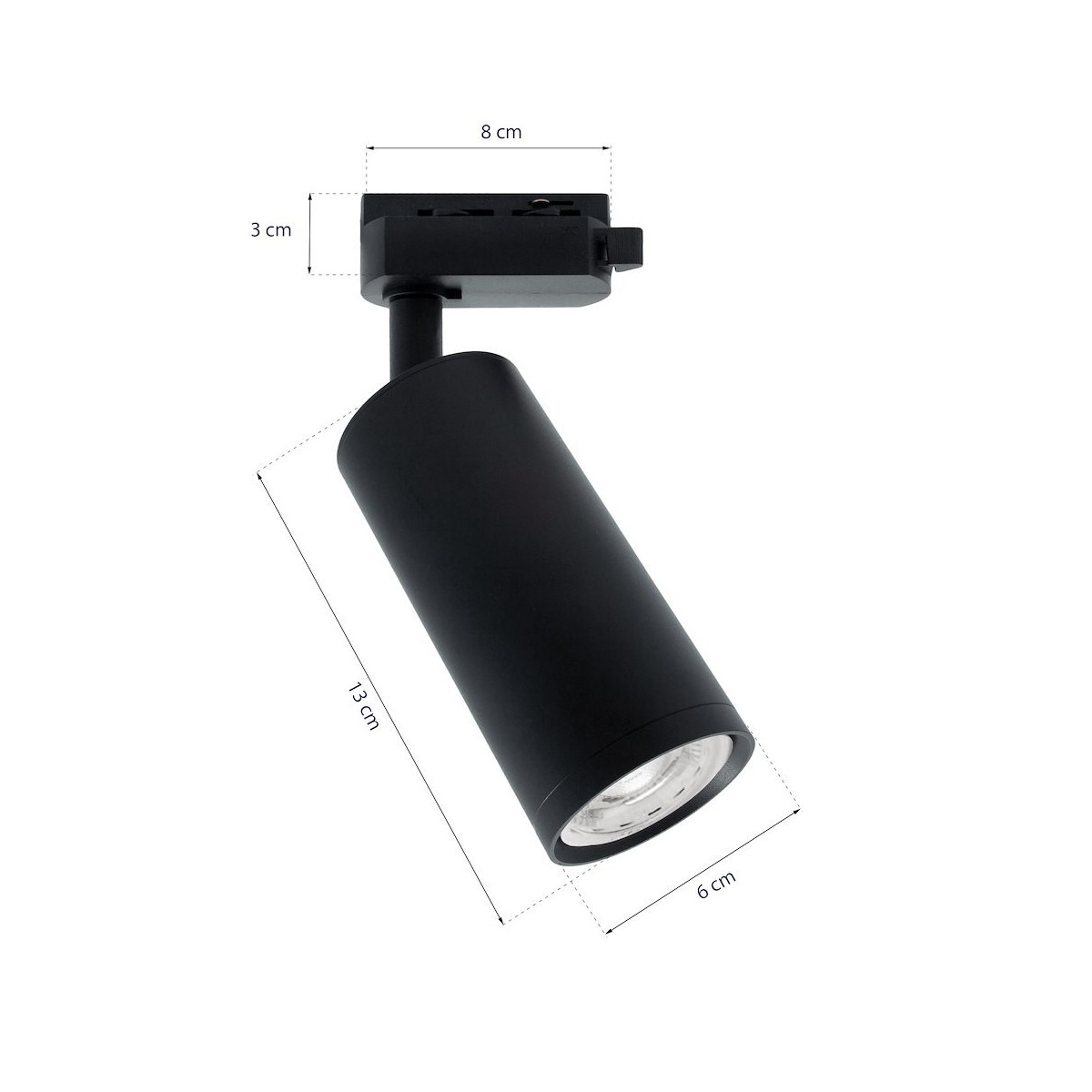 MiLagro ML5712 track light MICA BLACK dekoracyjne oświetlenie