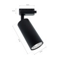 MiLagro ML5712 track light MICA BLACK dekoracyjne oświetlenie