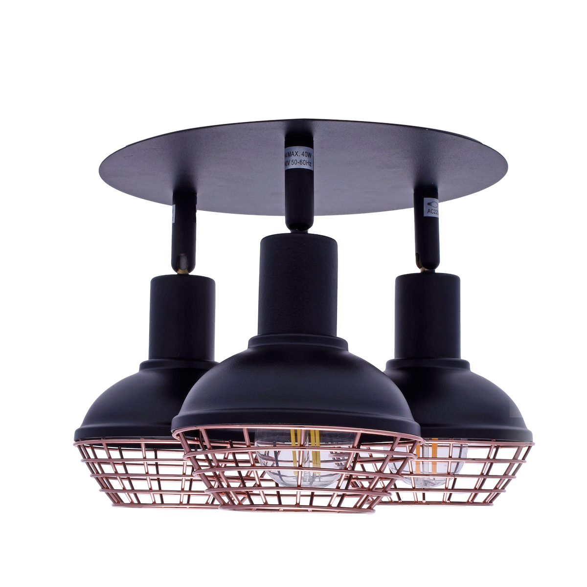 MiLagro ML4612 lampa loftowa 3xE14 nowoczesne lampy do wnętrz