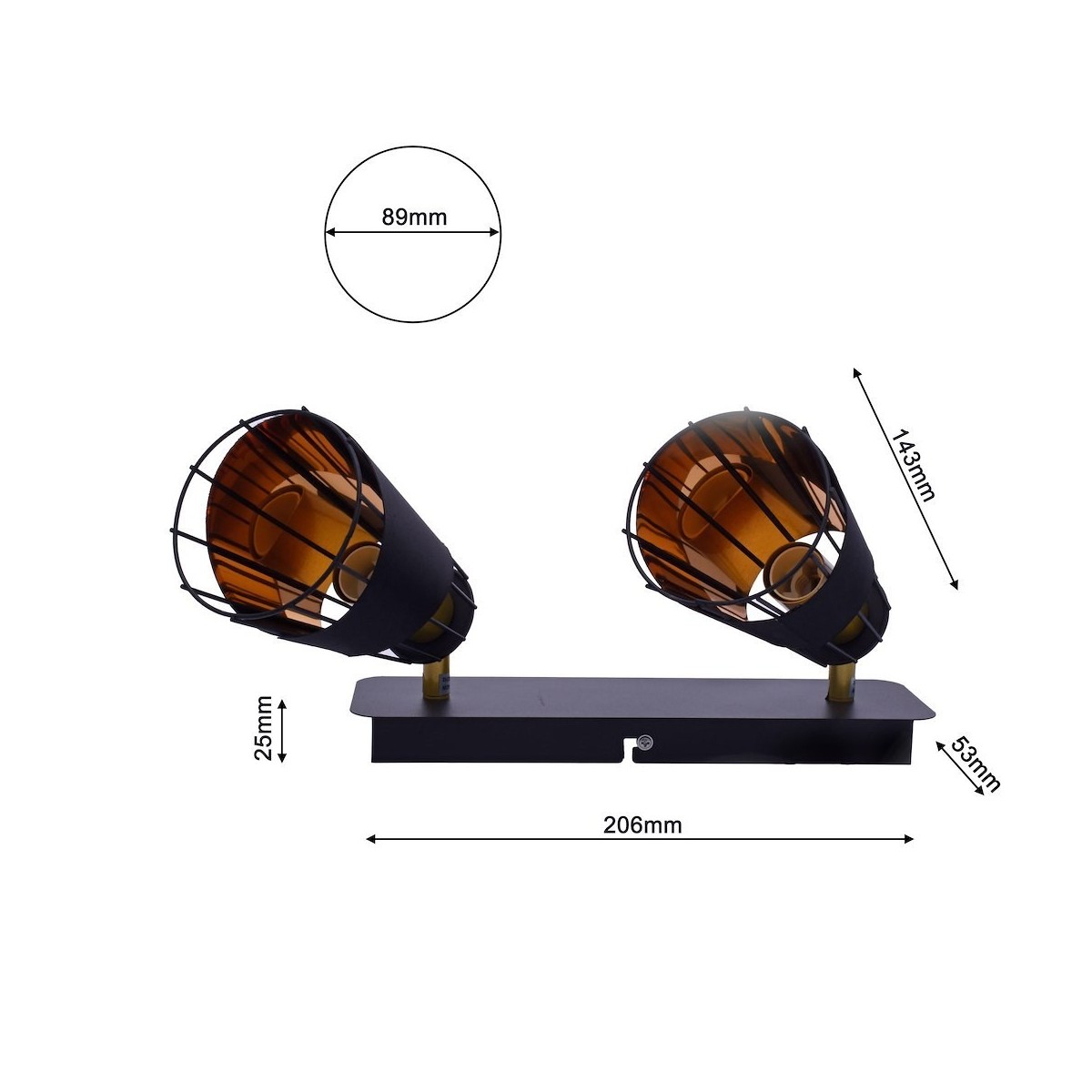 MiLagro ML5566 lampa loftowa RICK dekoracyjne oświetlenie