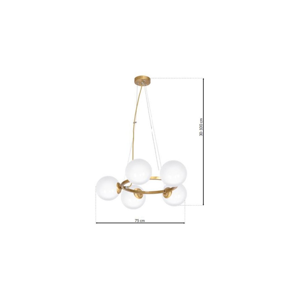 MiLagro Lampa wisząca VIENNA 5xE14 MLP5577