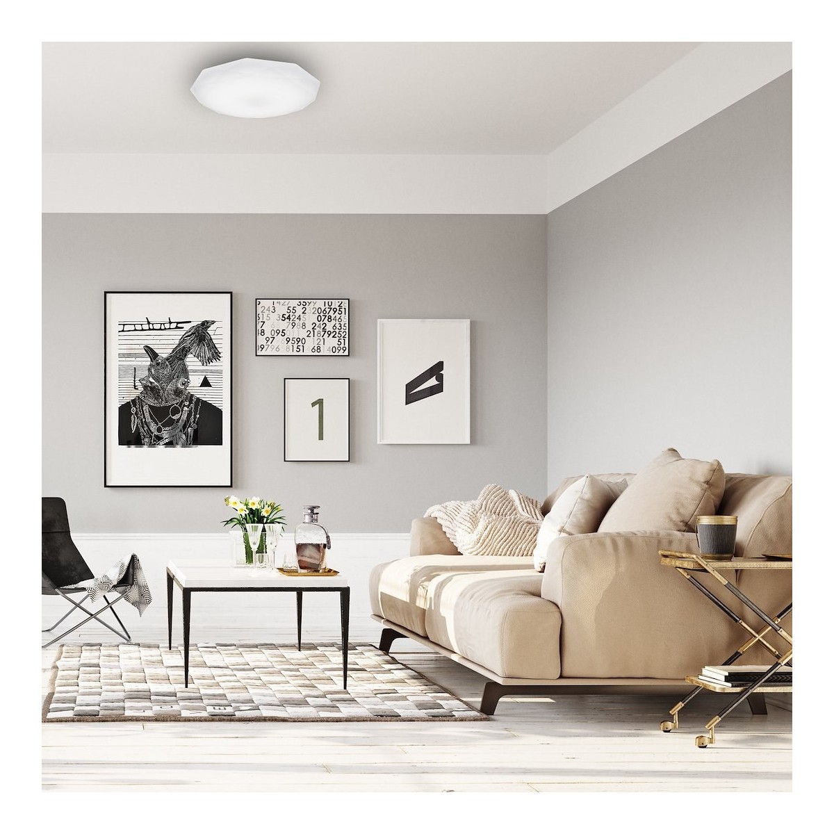 MiLagro HEX 16W LED EK75320 plafon nowoczesne lampy do wnętrz