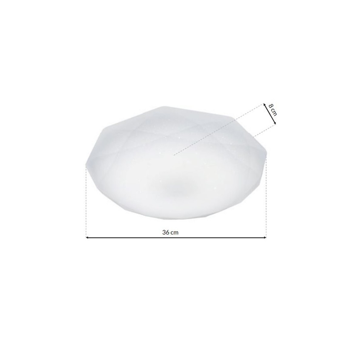 MiLagro HEX 16W LED EK75320 plafon nowoczesne lampy do wnętrz