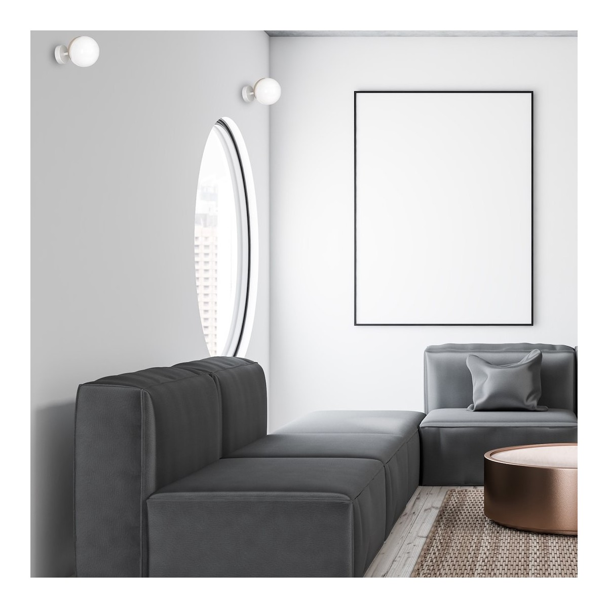 MiLagro Kinkiet SFERA WOOD 1xE14 MLP5423