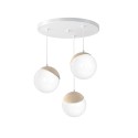 MiLagro Lampa wisząca SFERA WOOD 3xE14 MLP5425