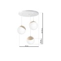 MiLagro Lampa wisząca SFERA WOOD 3xE14 MLP5425