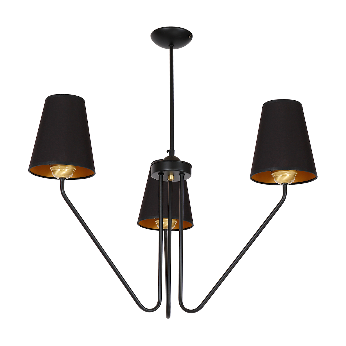 MiLagro Żyrandol VICTORIA BLACK 3xE27 MLP4912