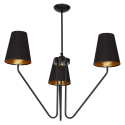MiLagro Żyrandol VICTORIA BLACK 3xE27 MLP4912