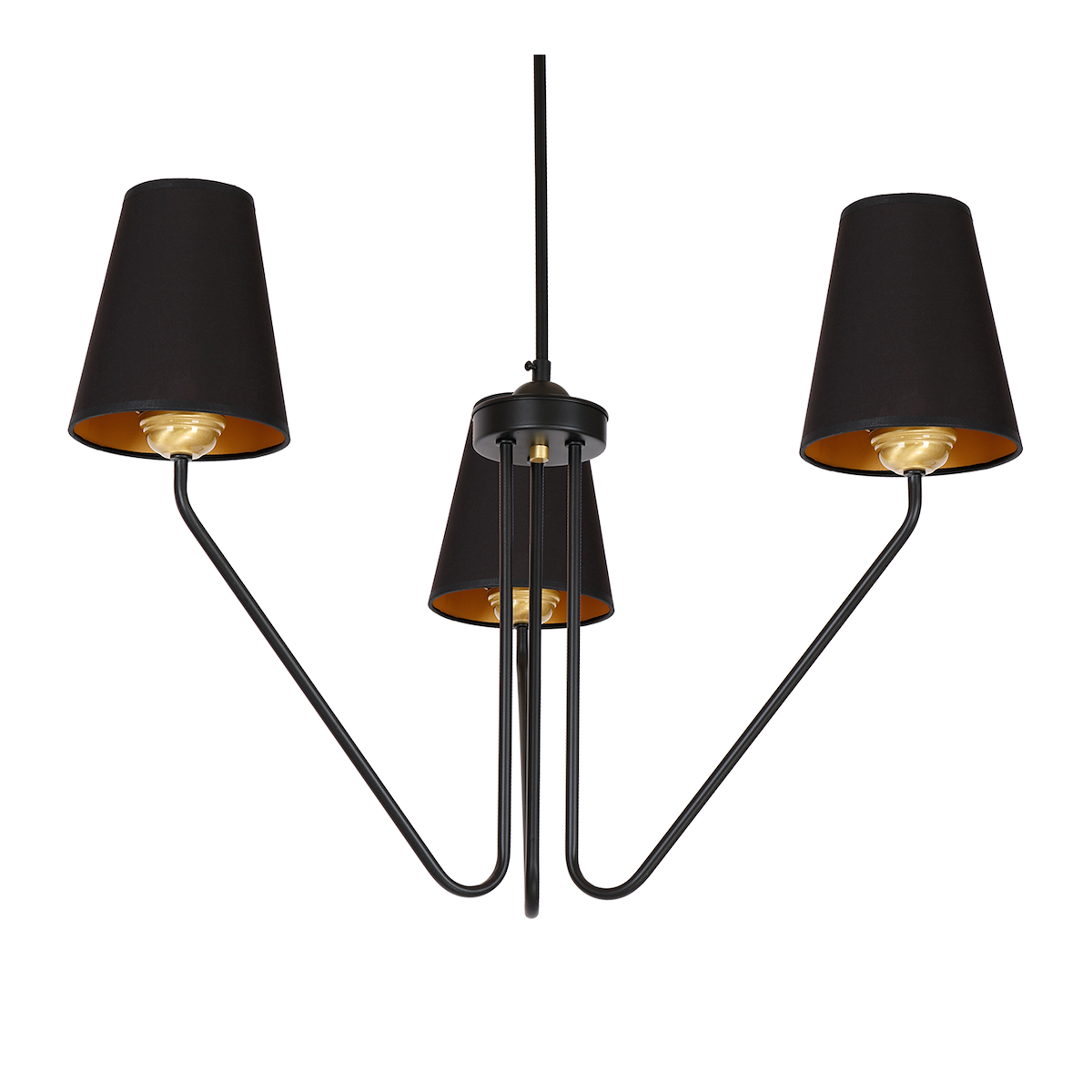 MiLagro Żyrandol VICTORIA BLACK 3xE27 MLP4912