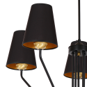 MiLagro Żyrandol VICTORIA BLACK 5xE27 MLP4913