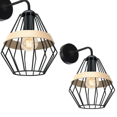 MiLagro Kinkiet CLIFF BLACK 1xE27 MLP5523