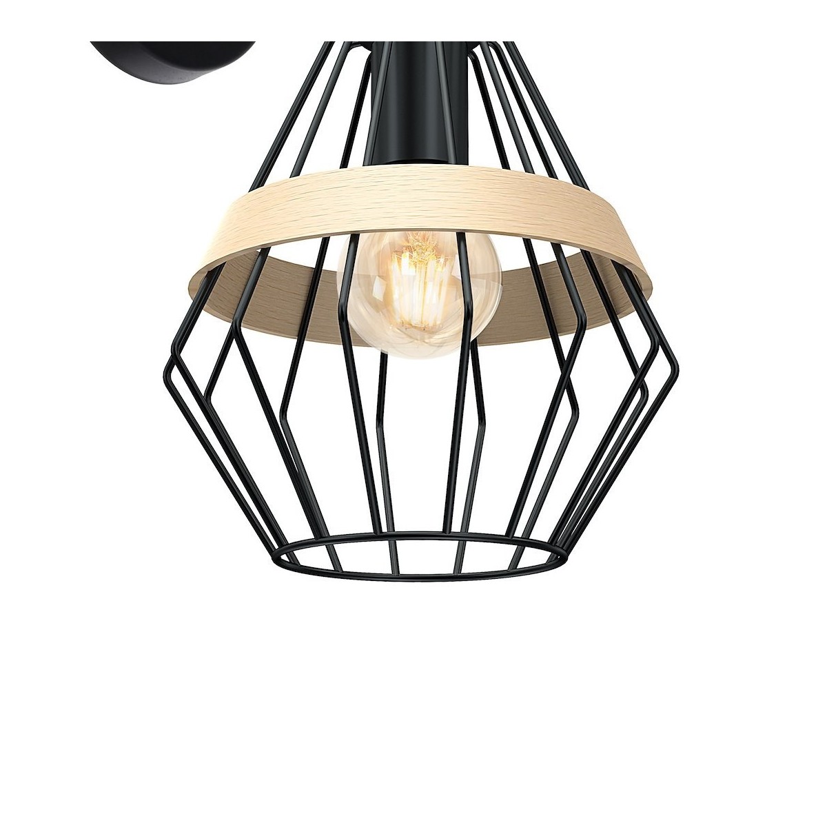 MiLagro CLIFF BLACK MLP5523 niepowtarzalne oświetlenie wnętrza
