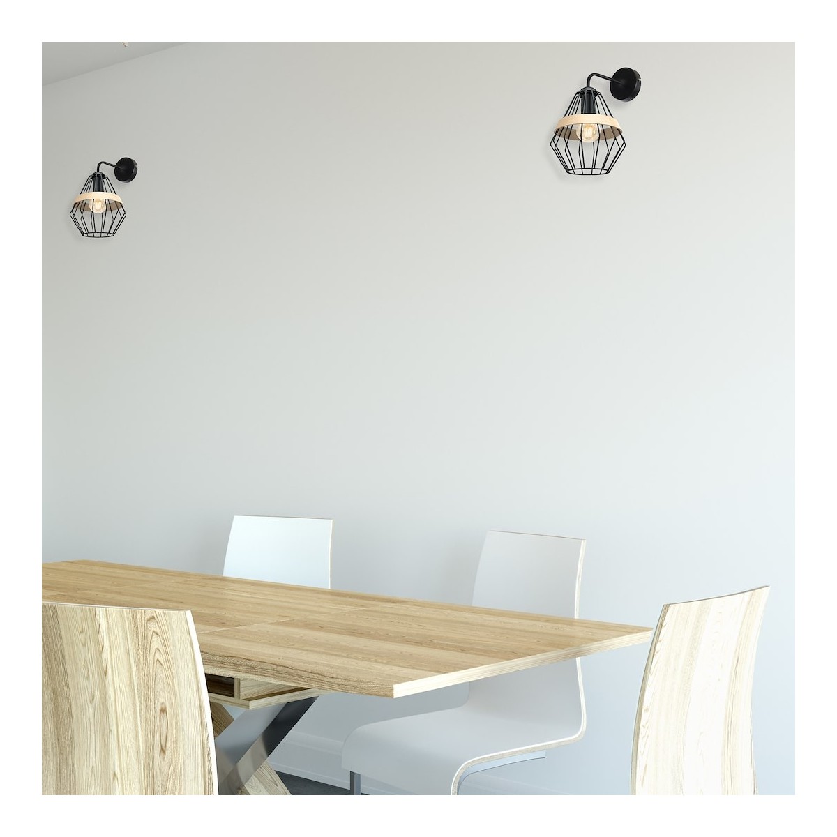 MiLagro Kinkiet CLIFF BLACK 1xE27 MLP5523