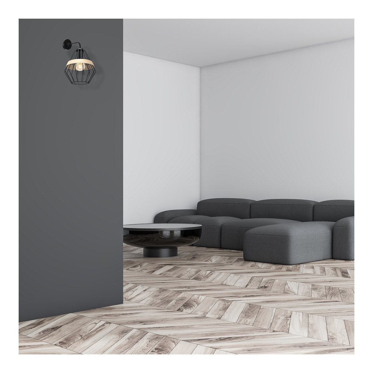 MiLagro CLIFF BLACK MLP5523 niepowtarzalne oświetlenie wnętrza