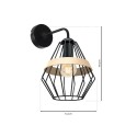 MiLagro CLIFF BLACK MLP5523 niepowtarzalne oświetlenie wnętrza
