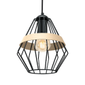 MiLagro Lampa wisząca CLIFF BLACK 1xE27 MLP5524