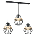 MiLagro Lampa wisząca CLIFF BLACK 3xE27 MLP5525